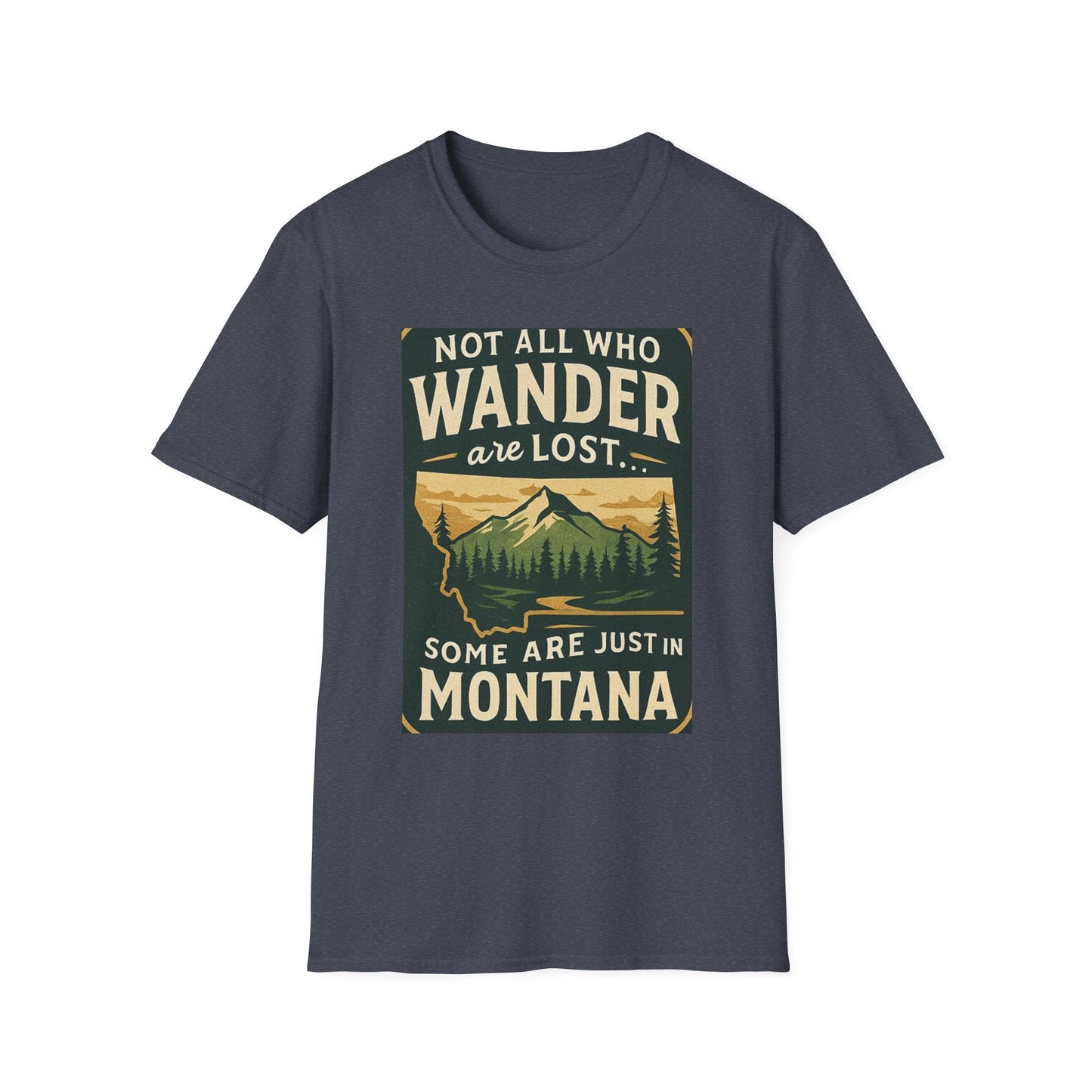 Unisex Wanderer T-Shirt – Not All Who Wander Are Lost Quote Tee