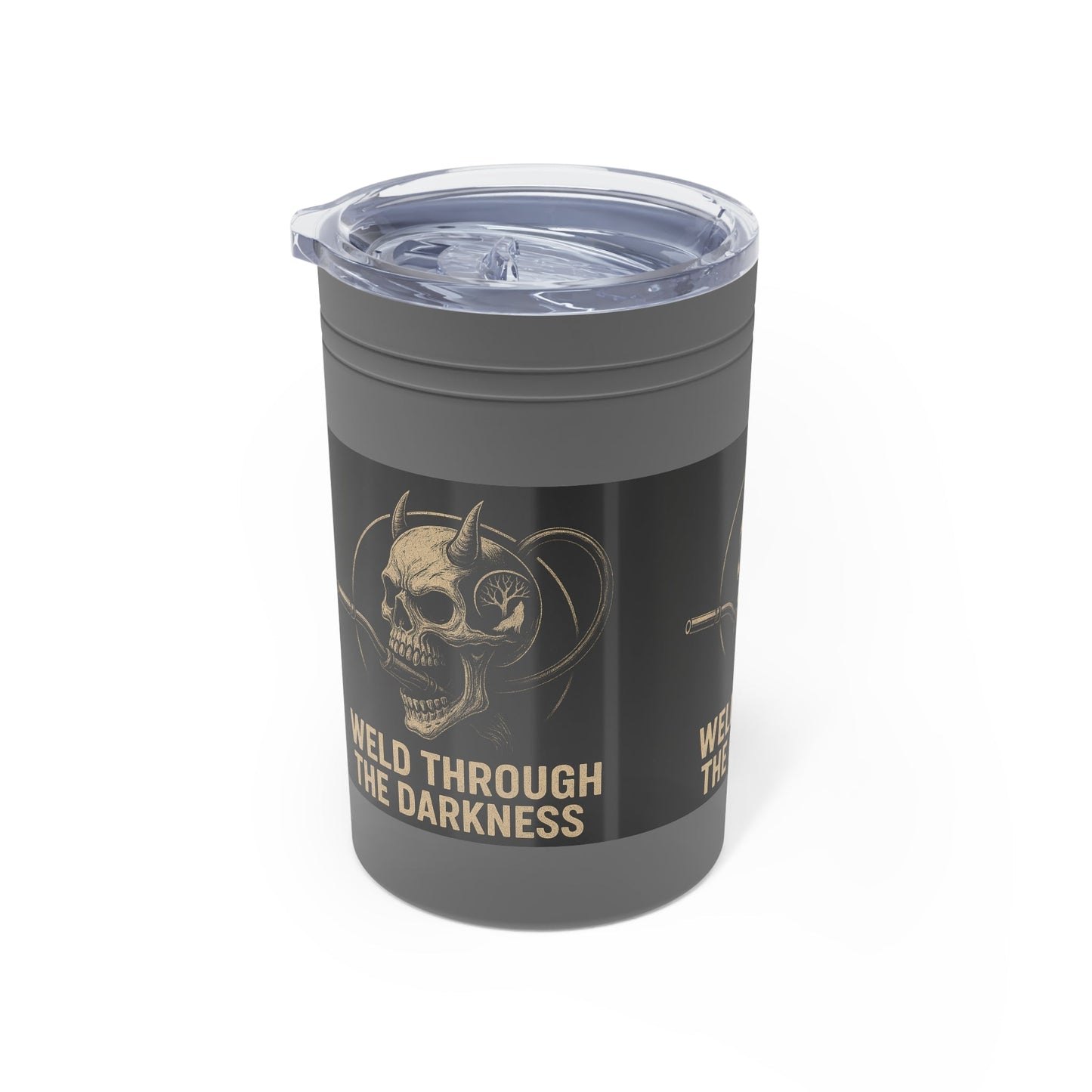 Weld Through the Darkness 11oz Tumbler – Inspirational Welder Gift