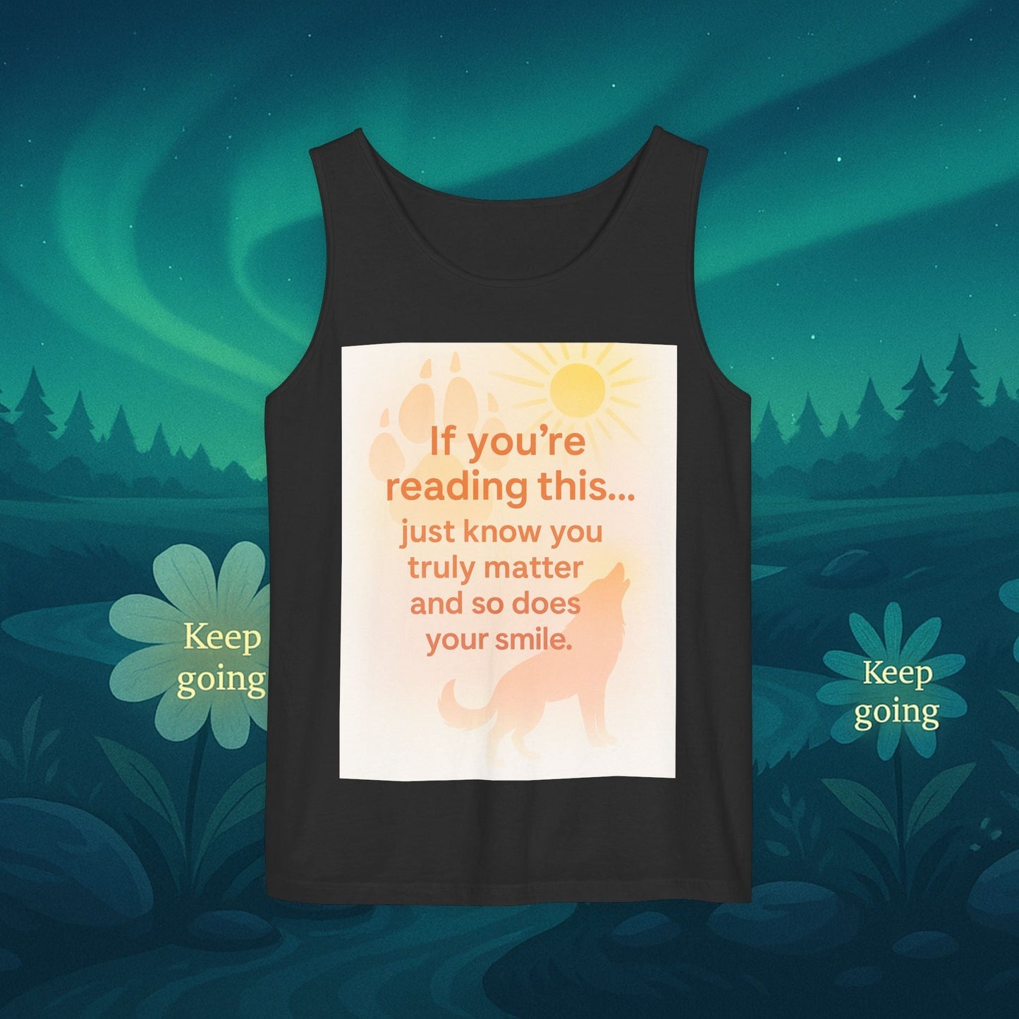 You Matter Nature Tank Top – Wolves Design Motivational Shirt
