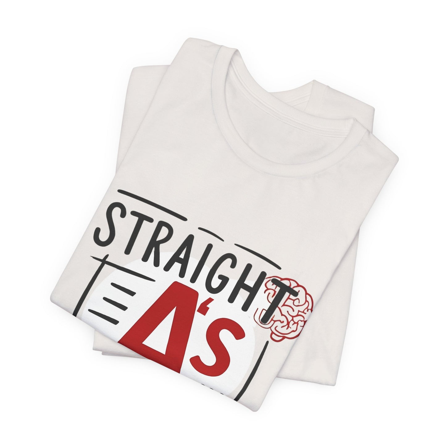 Unisex Thoughtful Overthinker Tee - Straight A's in Overthinking, Casual Tee, Gift for Students, Funny T-Shirt, Everyday Wear