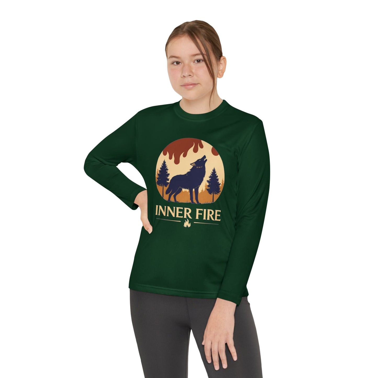 Youth Long Sleeve – Inner Fire Sparks Within Adventure Tee