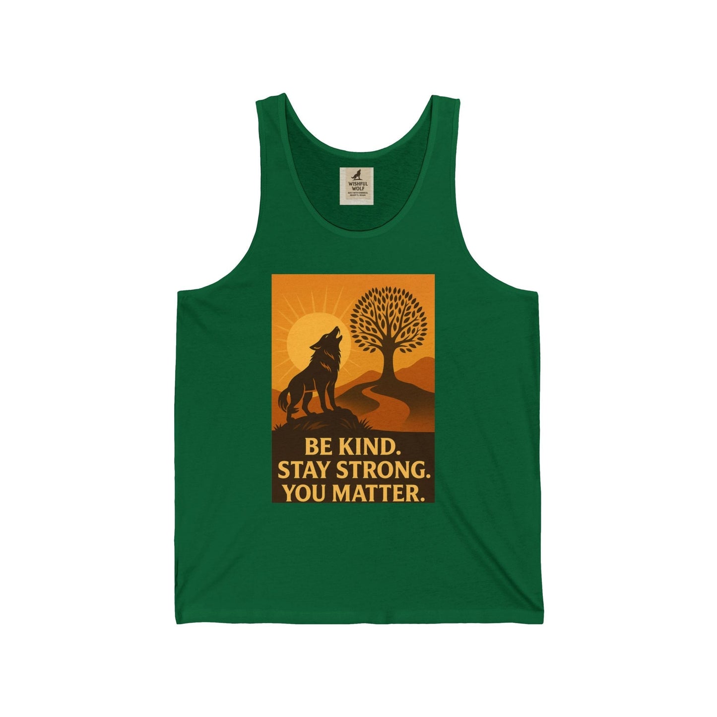 Wolf Motivation Tank – Inspirational Quote & Strength Design Tee