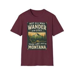 Unisex Wanderer T-Shirt – Not All Who Wander Are Lost Quote Tee