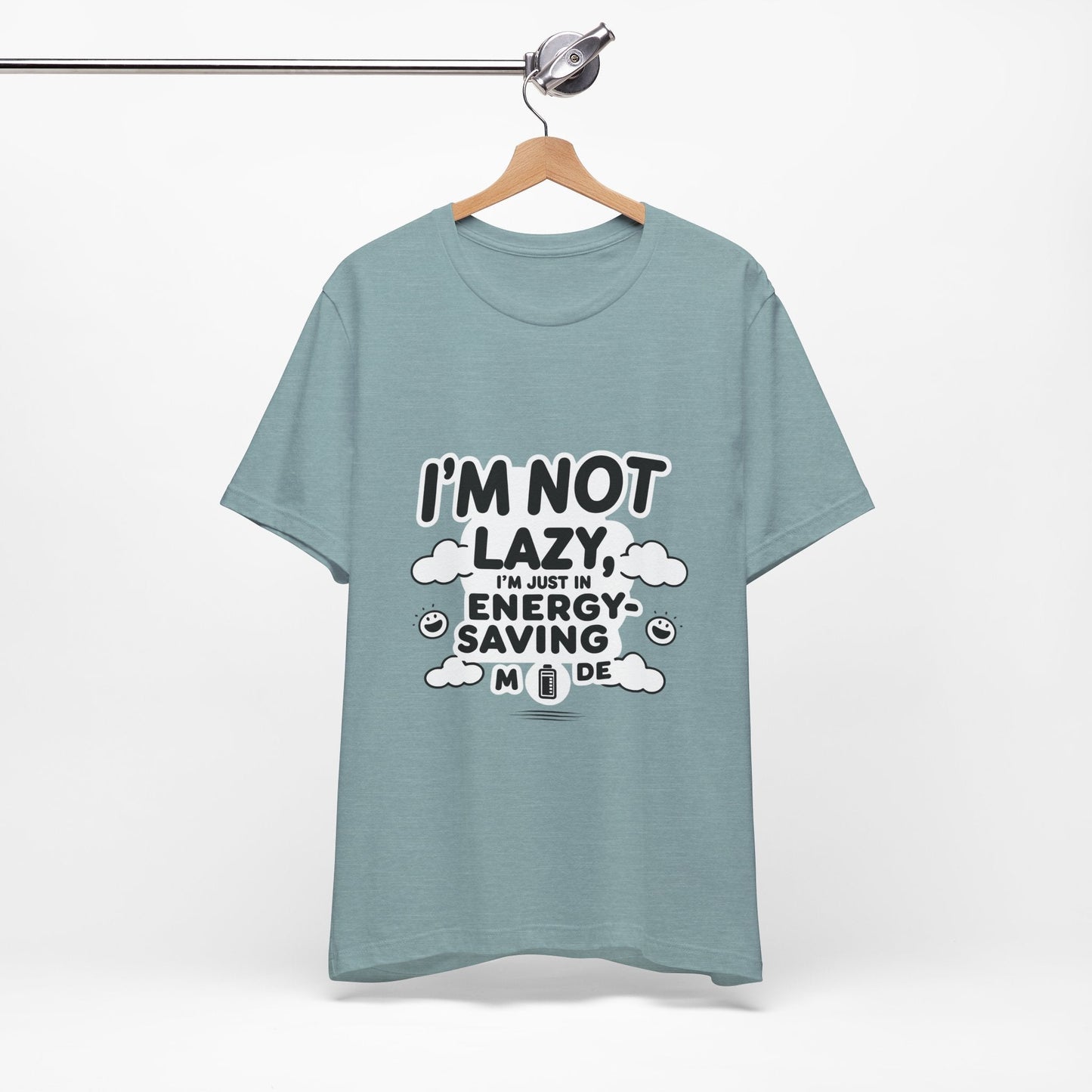 Funny Energy Saving Tee – Unisex Humor Shirt for Everyday Wear