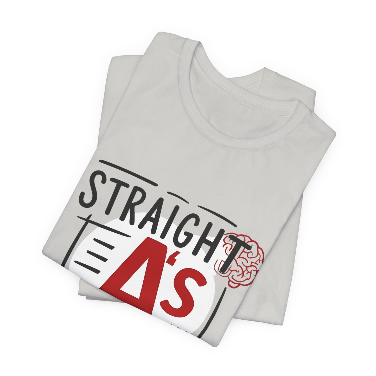Unisex Thoughtful Overthinker Tee - Straight A's in Overthinking, Casual Tee, Gift for Students, Funny T-Shirt, Everyday Wear