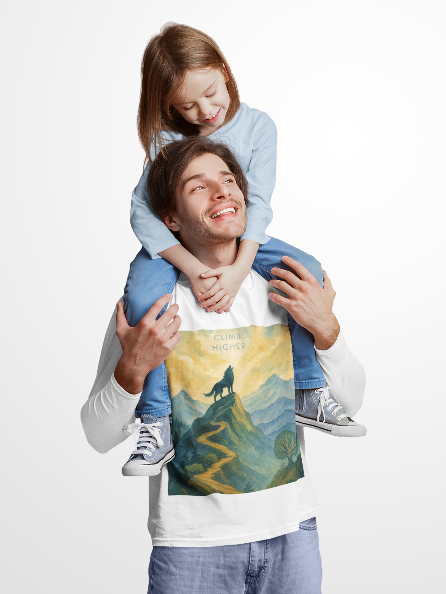 Climb Higher Tee – Inspirational Long Sleeve Shirt for Nature Fans