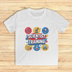 Scientist in Training – Kids Softstyle Tee