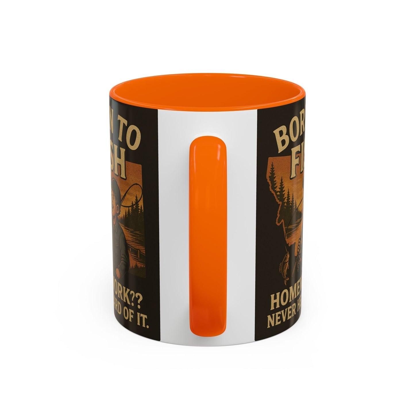 Retro Fishing Mug – Funny Coffee Cup Gift for Anglers & Campers