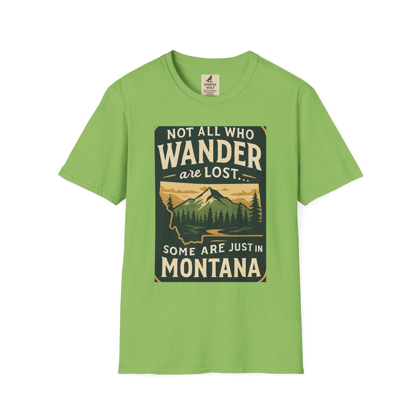 Unisex Wanderer T-Shirt – Not All Who Wander Are Lost Quote Tee