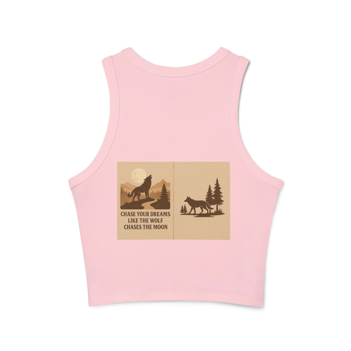 Women’s Nature Tank Top – Wolves & Motivational Outdoor Quote