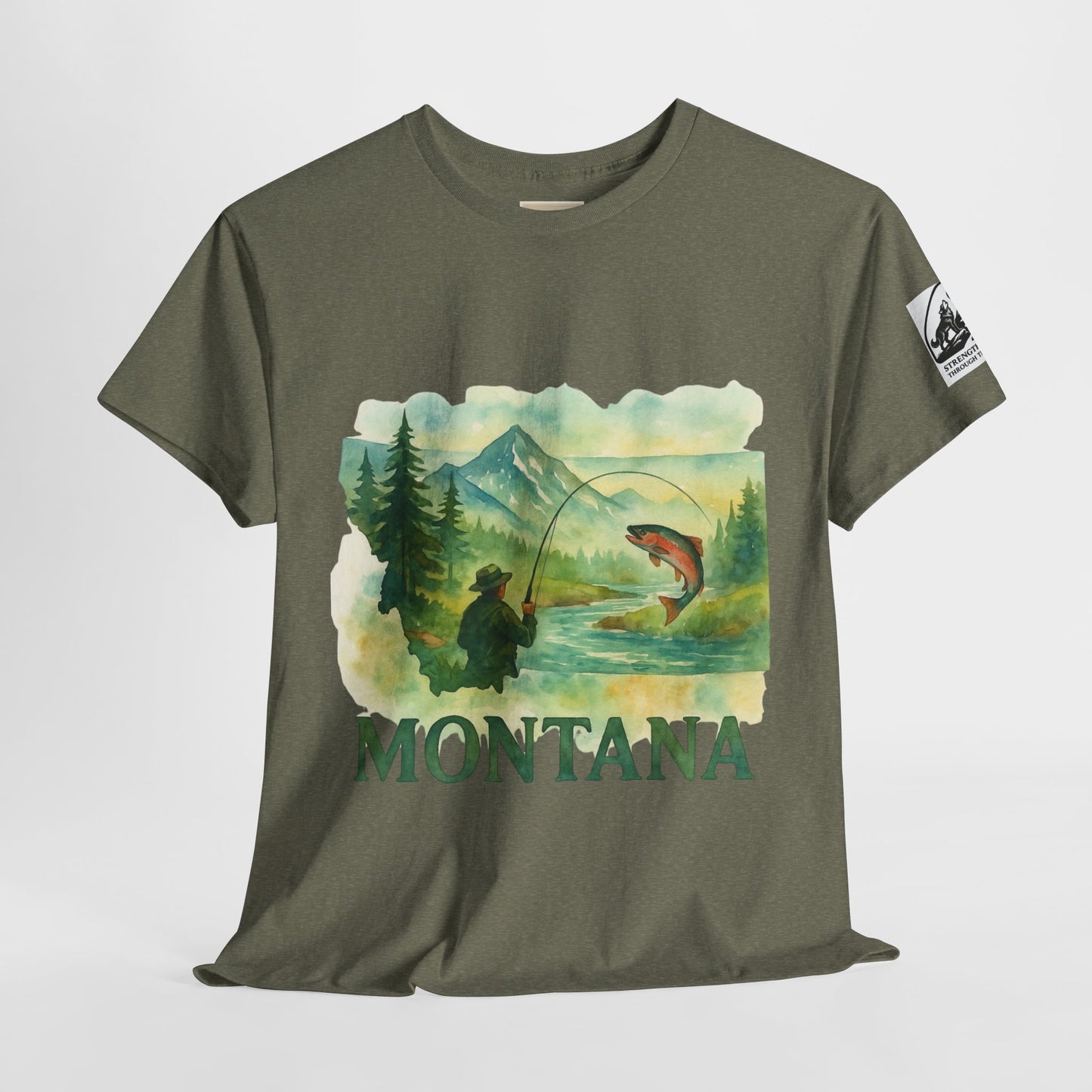 Montana Adventure Shirt – Retro Fishing Tee for Outdoor Enthusiasts