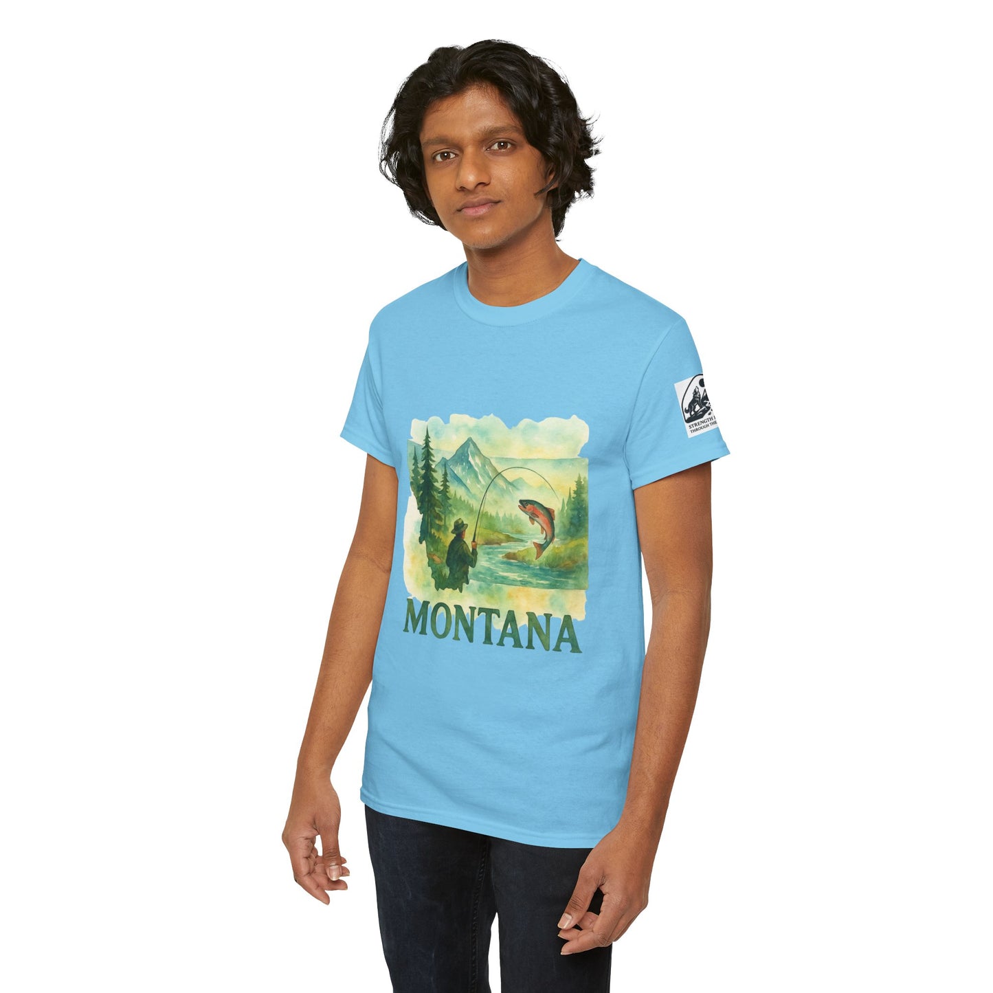 Montana Adventure Shirt – Retro Fishing Tee for Outdoor Enthusiasts