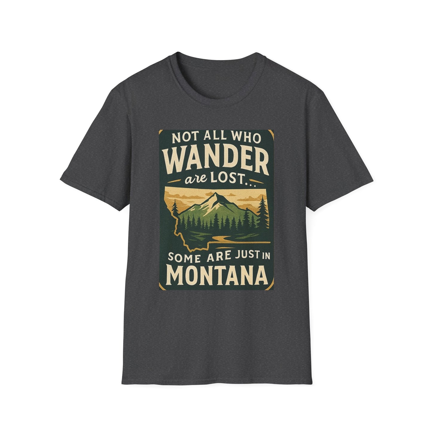 Unisex Wanderer T-Shirt – Not All Who Wander Are Lost Quote Tee