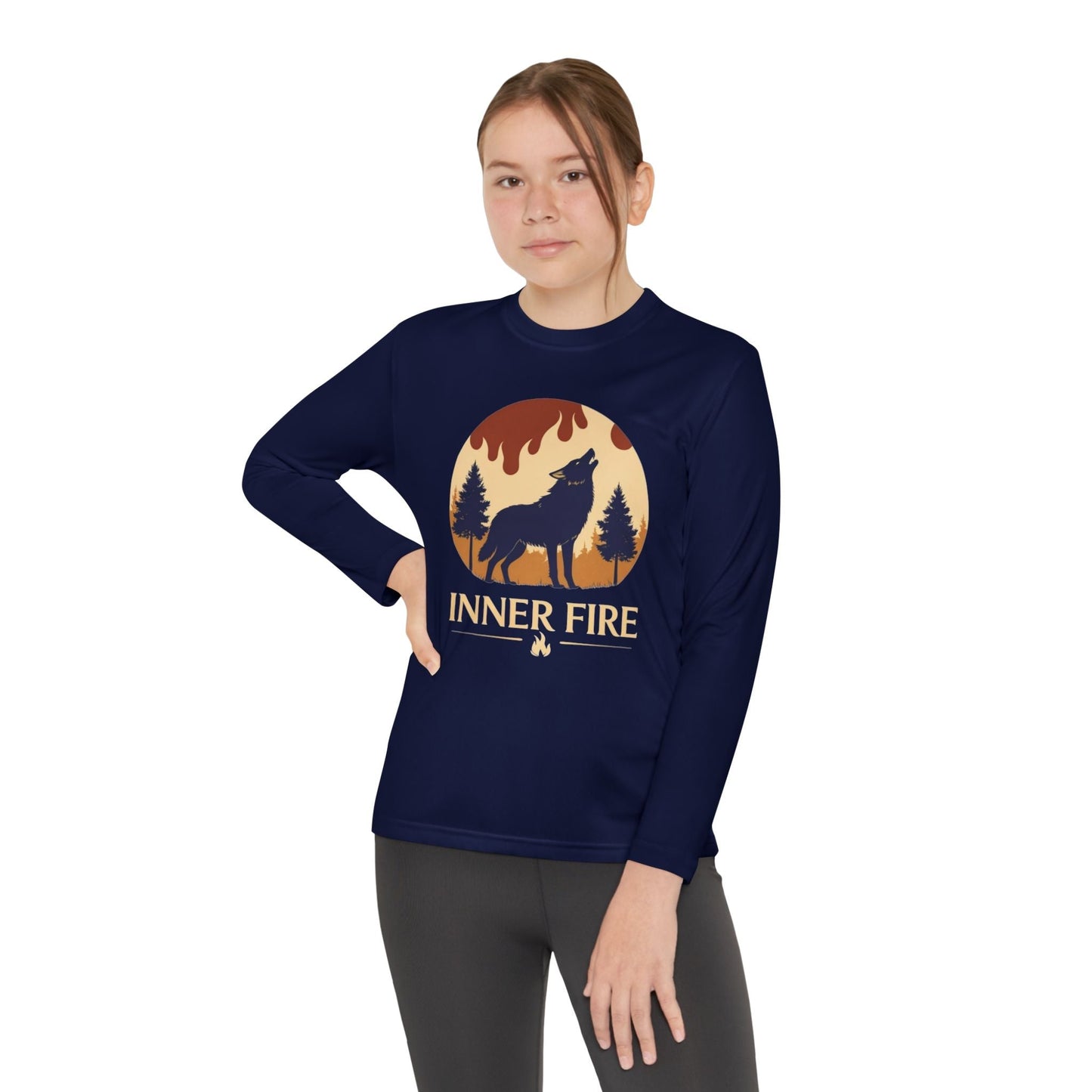 Youth Long Sleeve – Inner Fire Sparks Within Adventure Tee
