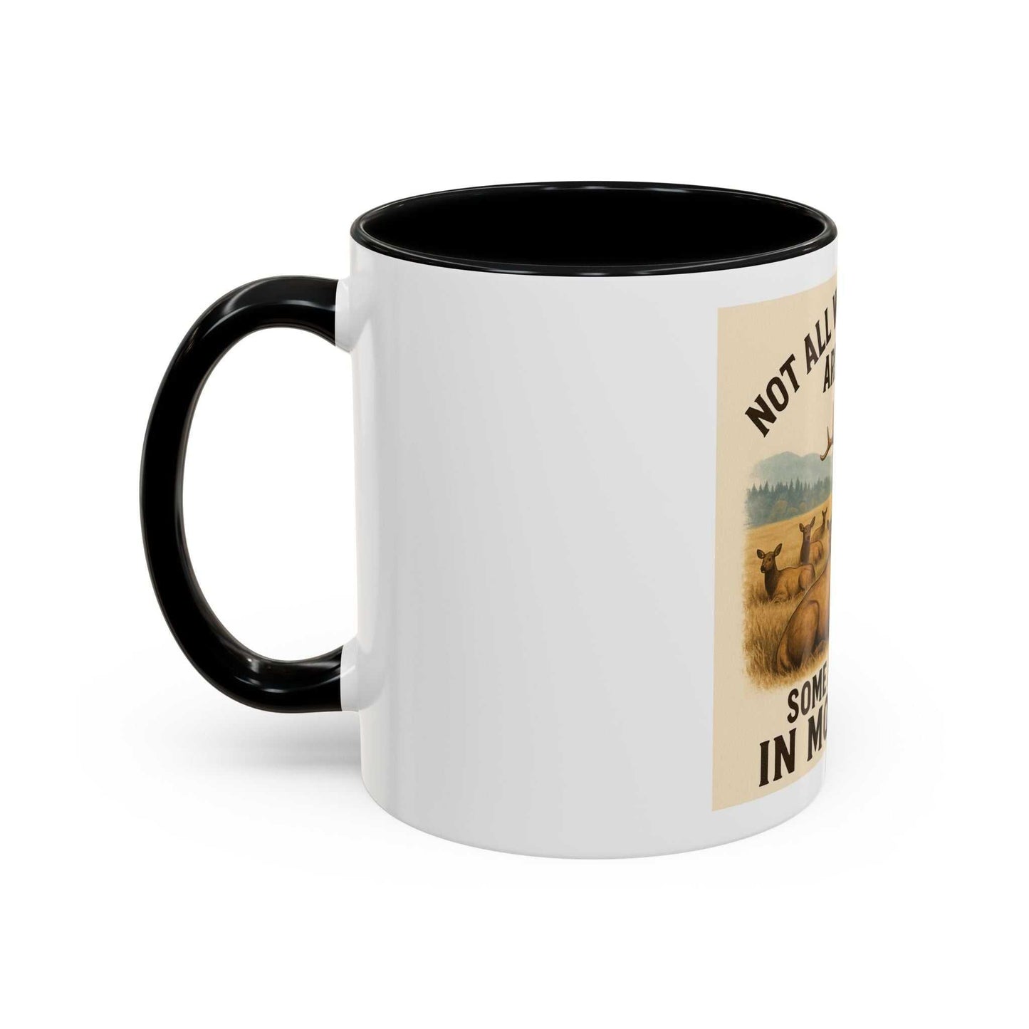 Montana Adventure Mug with elk design, perfect for nature and coffee lovers.