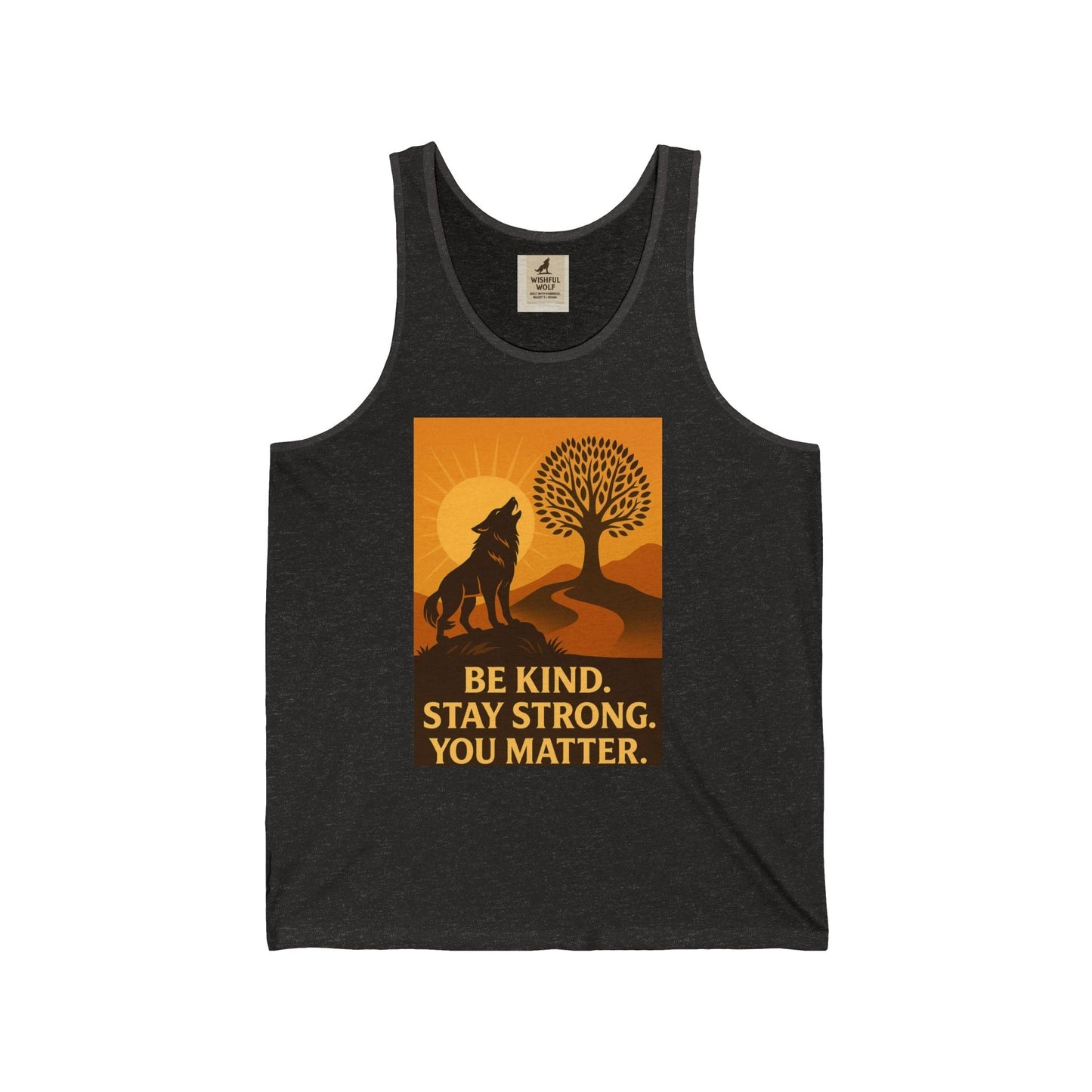 Wolf Motivation Tank – Inspirational Quote & Strength Design Tee