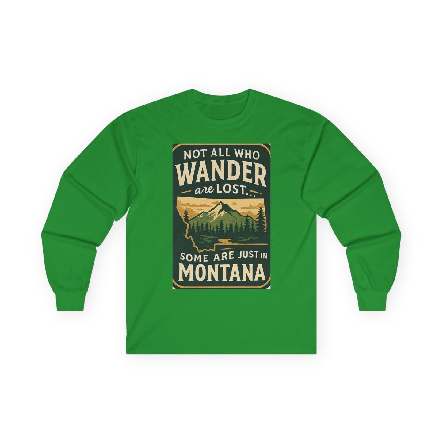 Wanderlust Long Sleeve – Montana Adventure Shirt for Outdoors Lover