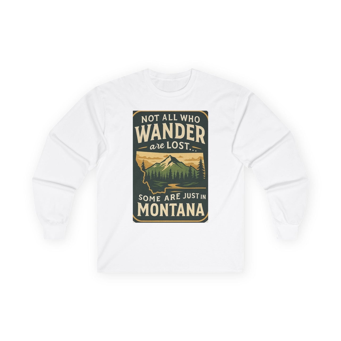 Wanderlust Long Sleeve – Montana Adventure Shirt for Outdoors Lover