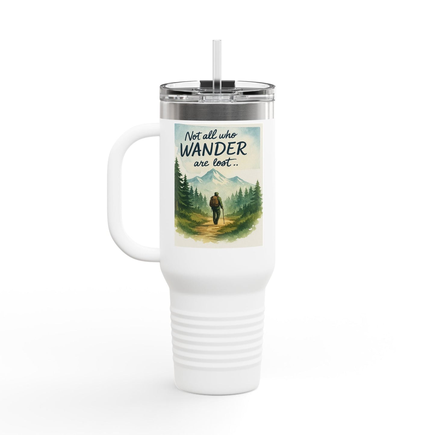 Montana 40oz Adventure Mug with elk-inspired design and ergonomic handle.