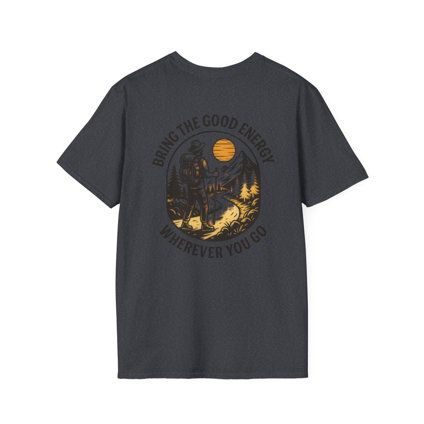 Montana-Inspired Adventure Tee with scenic nature graphic and inspiring text.