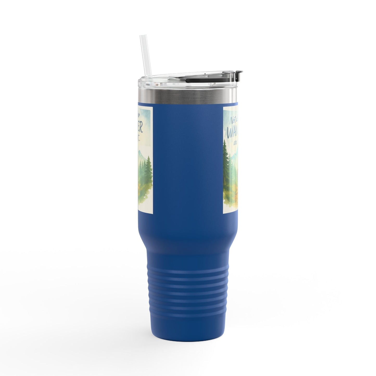 Montana 40oz Adventure Mug with elk-inspired design and spill-resistant lid.