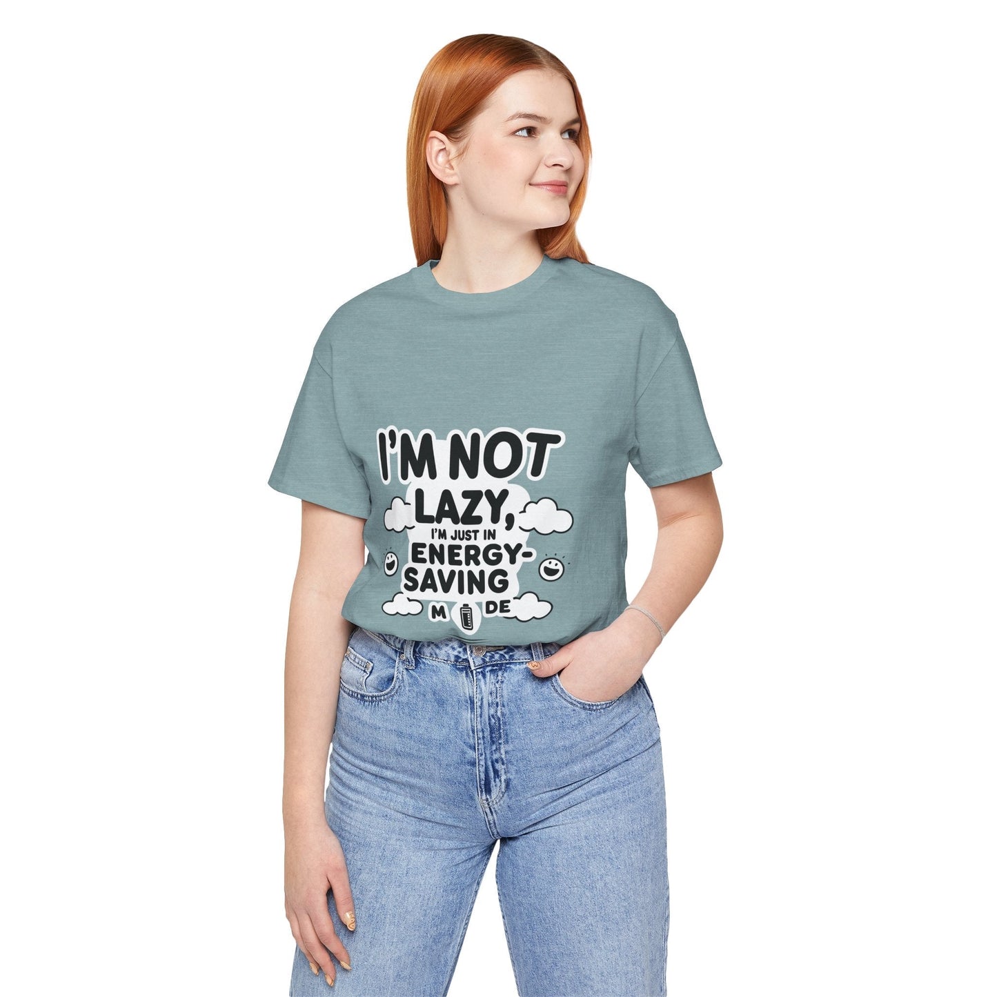 Funny Energy Saving Tee – Unisex Humor Shirt for Everyday Wear