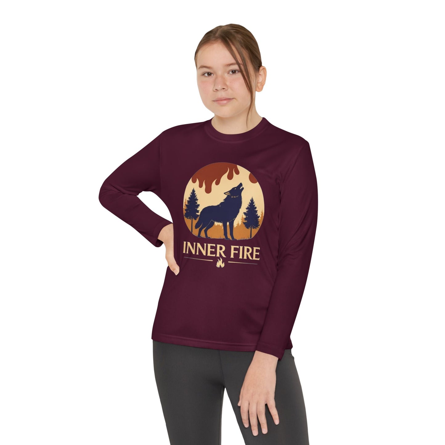 Youth Long Sleeve – Inner Fire Sparks Within Adventure Tee