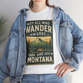 Montana Wanderer Tee – Inspirational Nature Quote Shirt for Explorers