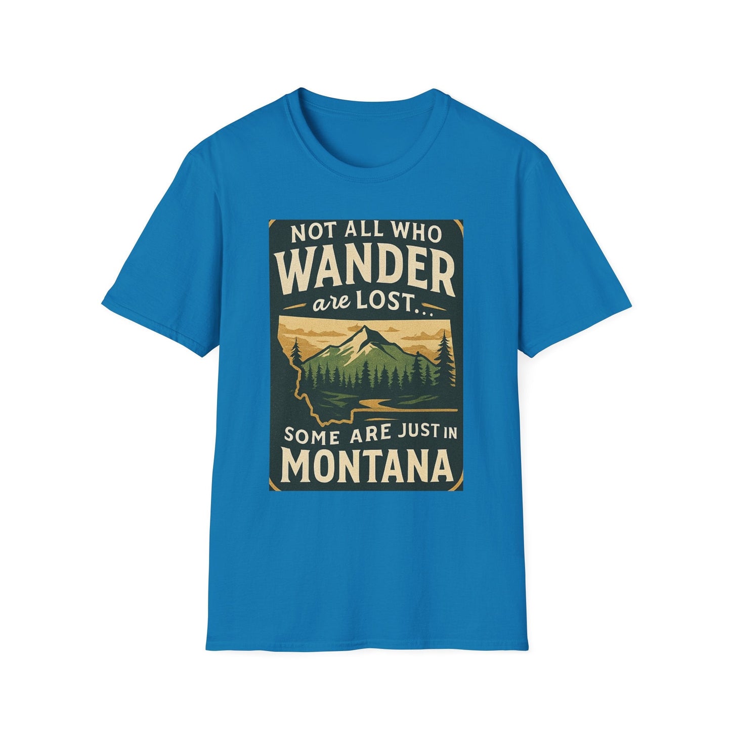 Unisex Wanderer T-Shirt – Not All Who Wander Are Lost Quote Tee