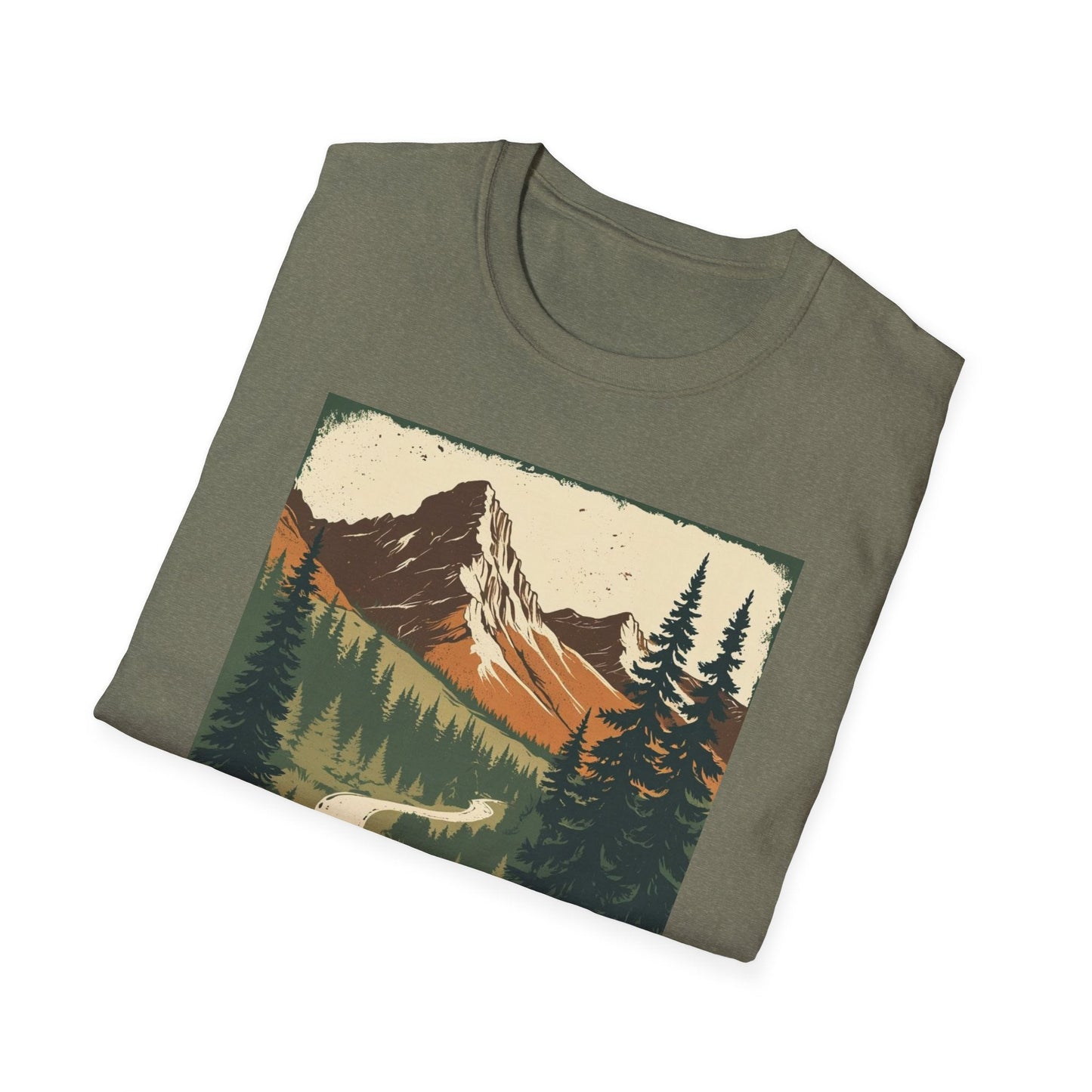 Montana Nature Tee – Softstyle Vintage Shirt for Hikers & Travelers