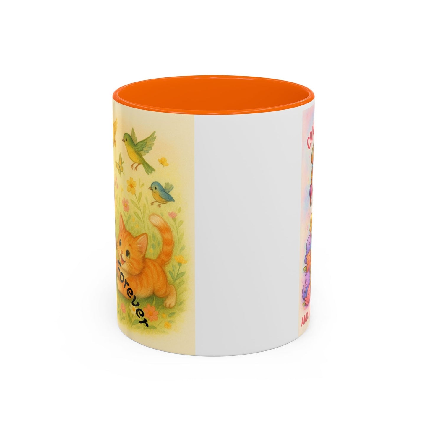 Whimsical Cat Mug featuring playful cat and unicorn design, perfect gift for animal lovers.