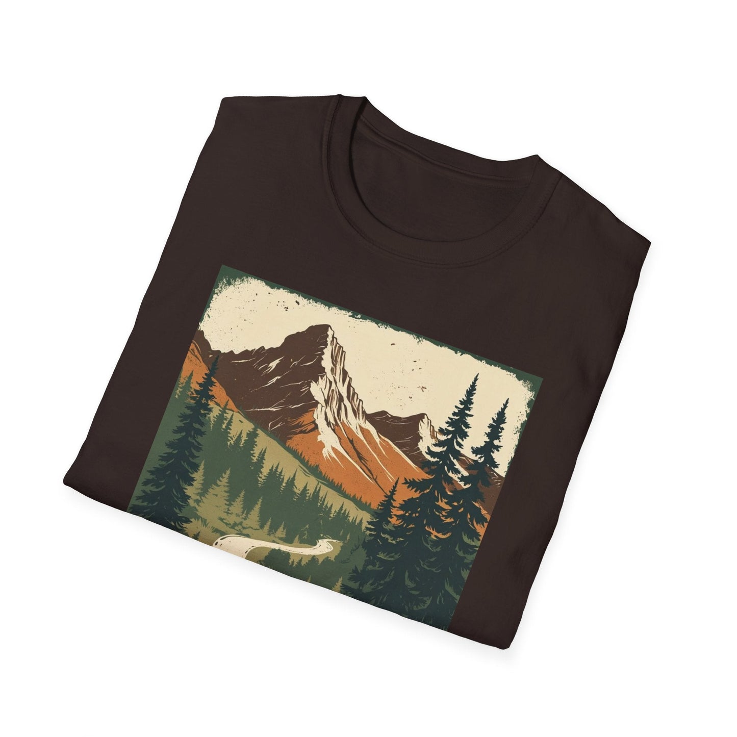 Montana Nature Tee – Softstyle Vintage Shirt for Hikers & Travelers