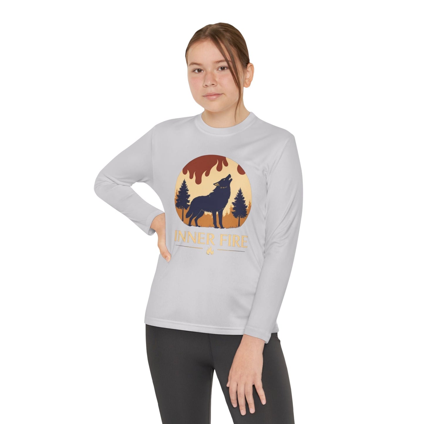 Youth Long Sleeve – Inner Fire Sparks Within Adventure Tee