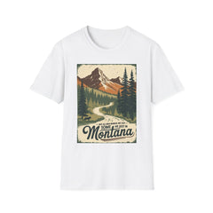 Montana Nature Tee – Softstyle Vintage Shirt for Hikers & Travelers