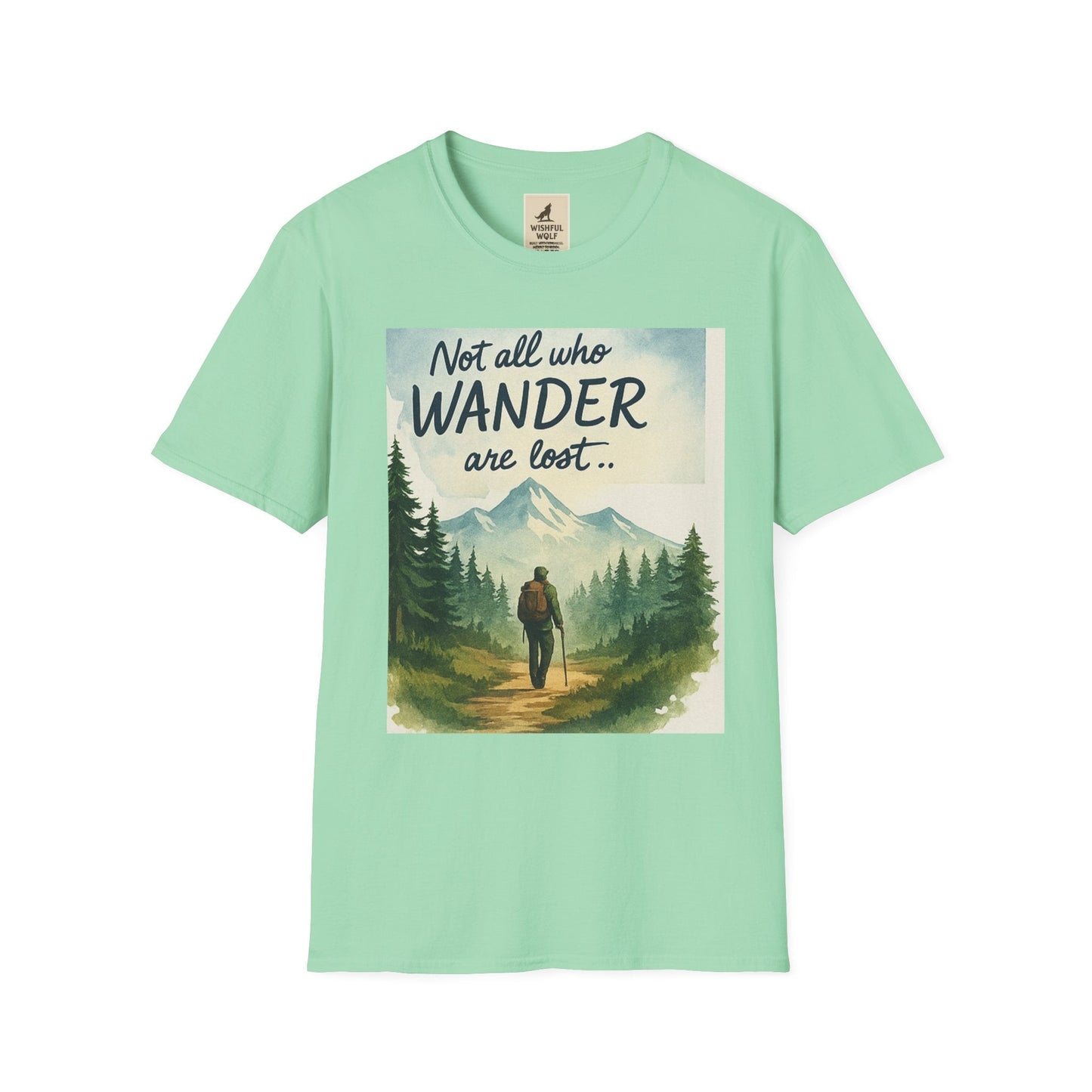 Montana-Inspired Adventure Tee with scenic mountain graphic and nature theme.