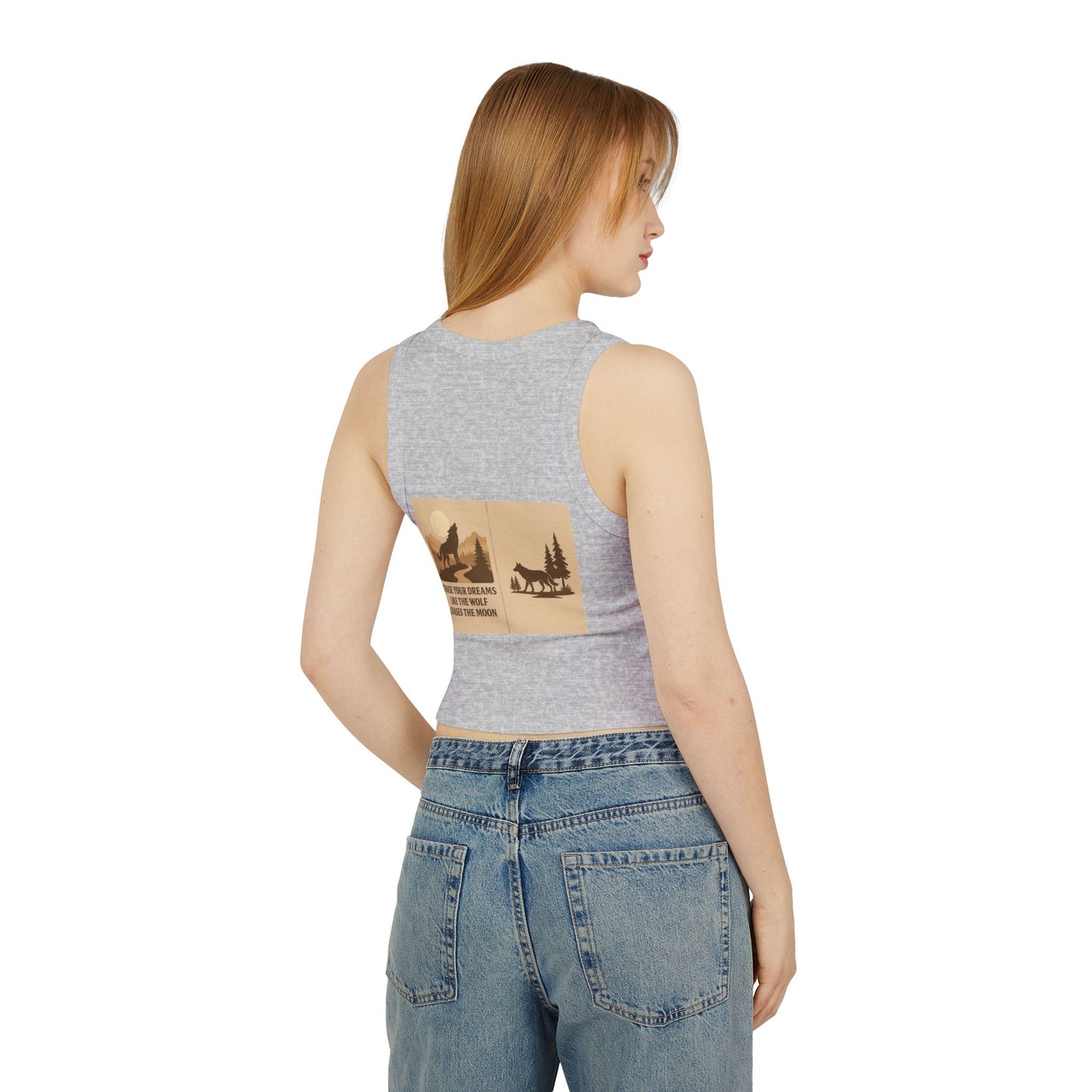 Women’s Nature Tank Top – Wolves & Motivational Outdoor Quote