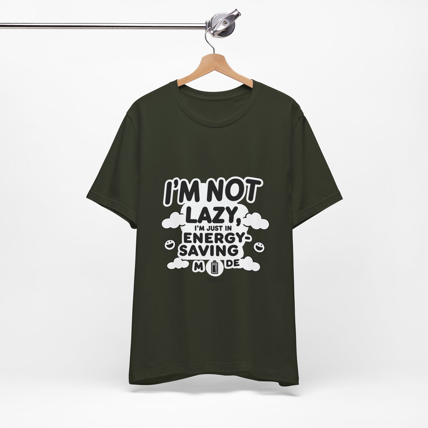 Funny Energy Saving Tee – Unisex Humor Shirt for Everyday Wear