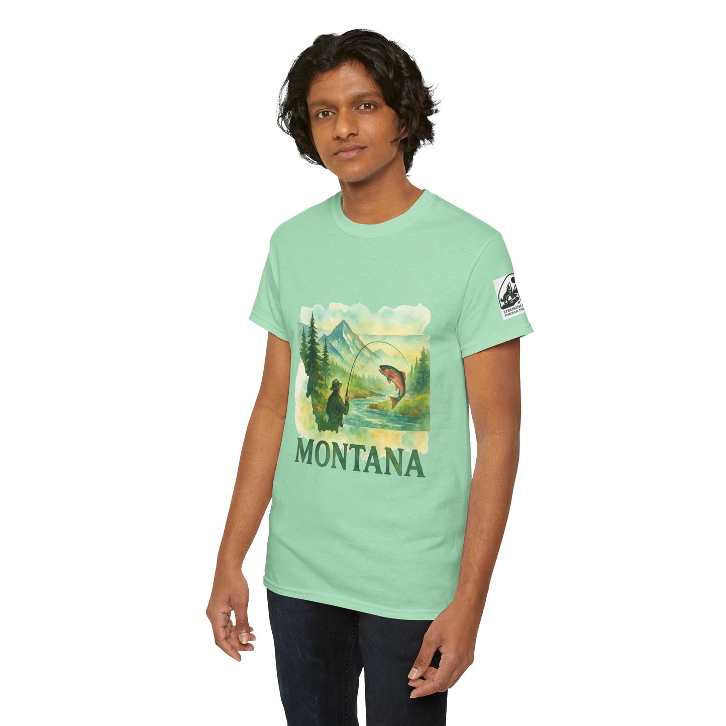 Montana Adventure Shirt – Retro Fishing Tee for Outdoor Enthusiasts