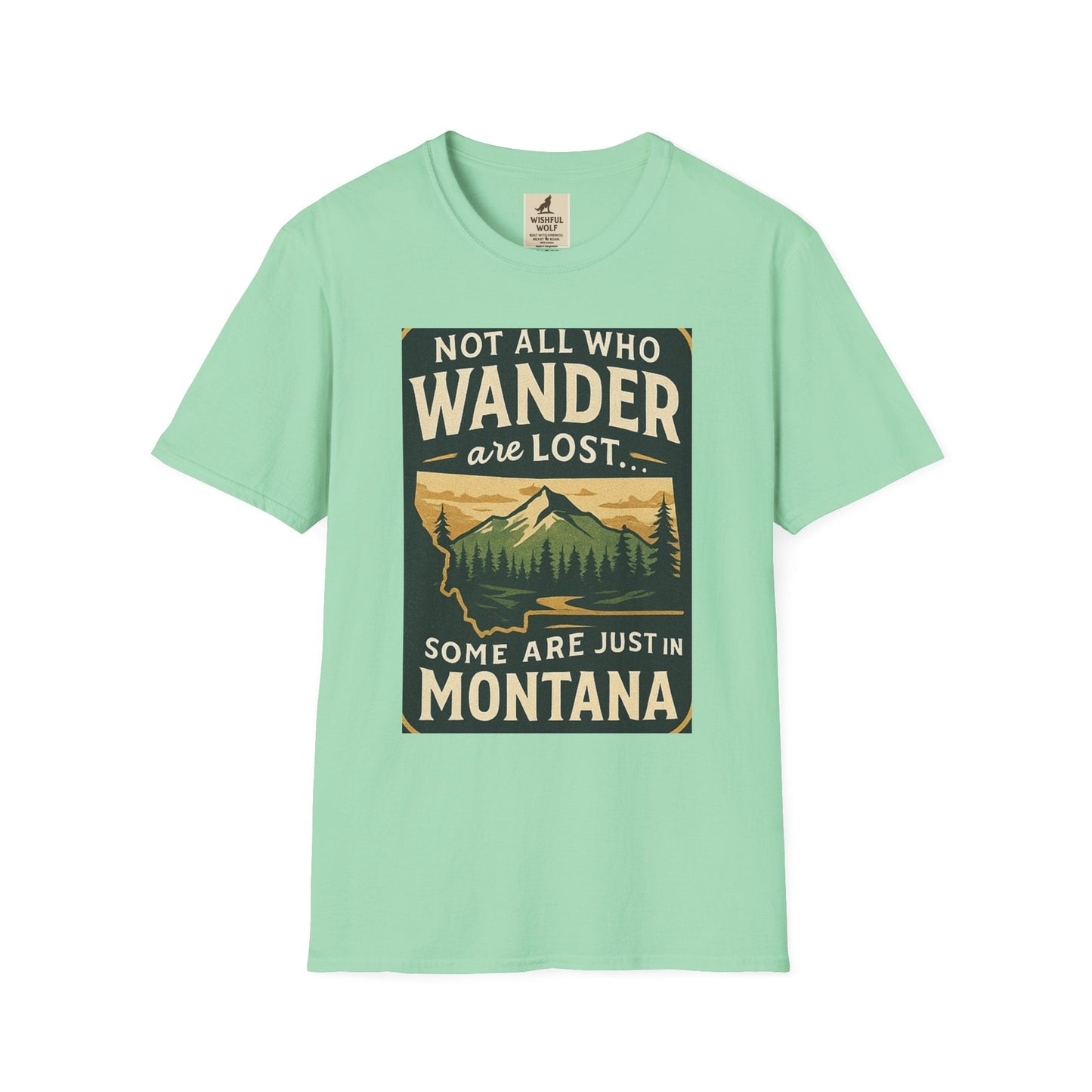 Unisex Wanderer T-Shirt – Not All Who Wander Are Lost Quote Tee