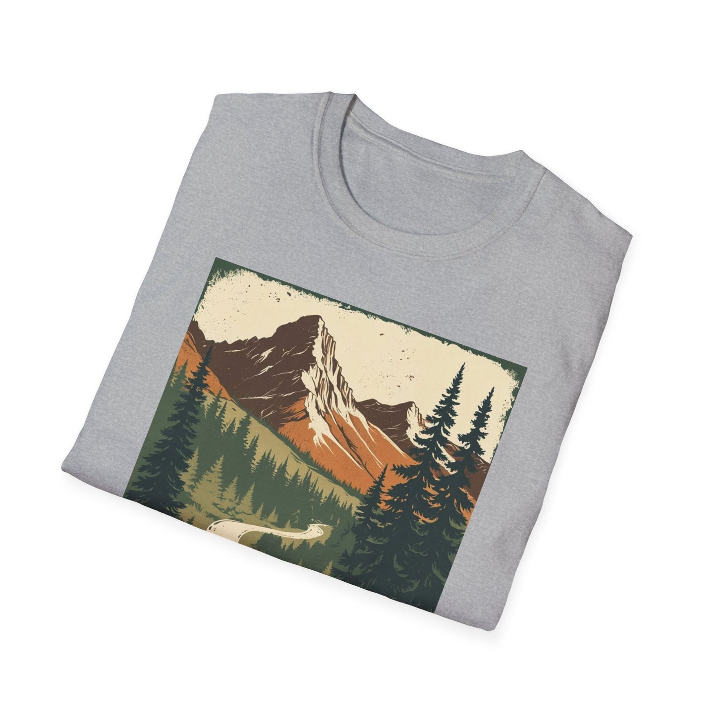 Montana Nature Tee – Softstyle Vintage Shirt for Hikers & Travelers