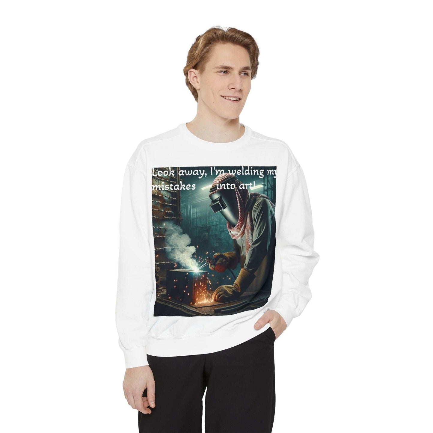 Welder Life Garment-Dyed Sweatshirt – Built for Comfort and Daily Grit