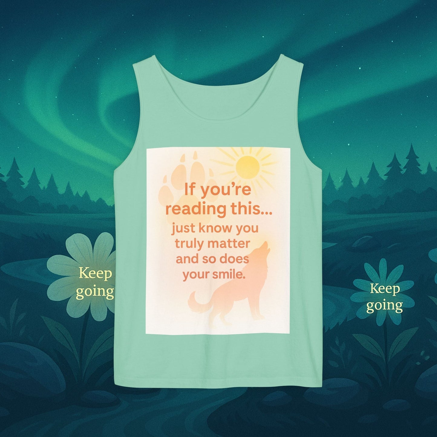 You Matter Nature Tank Top – Wolves Design Motivational Shirt