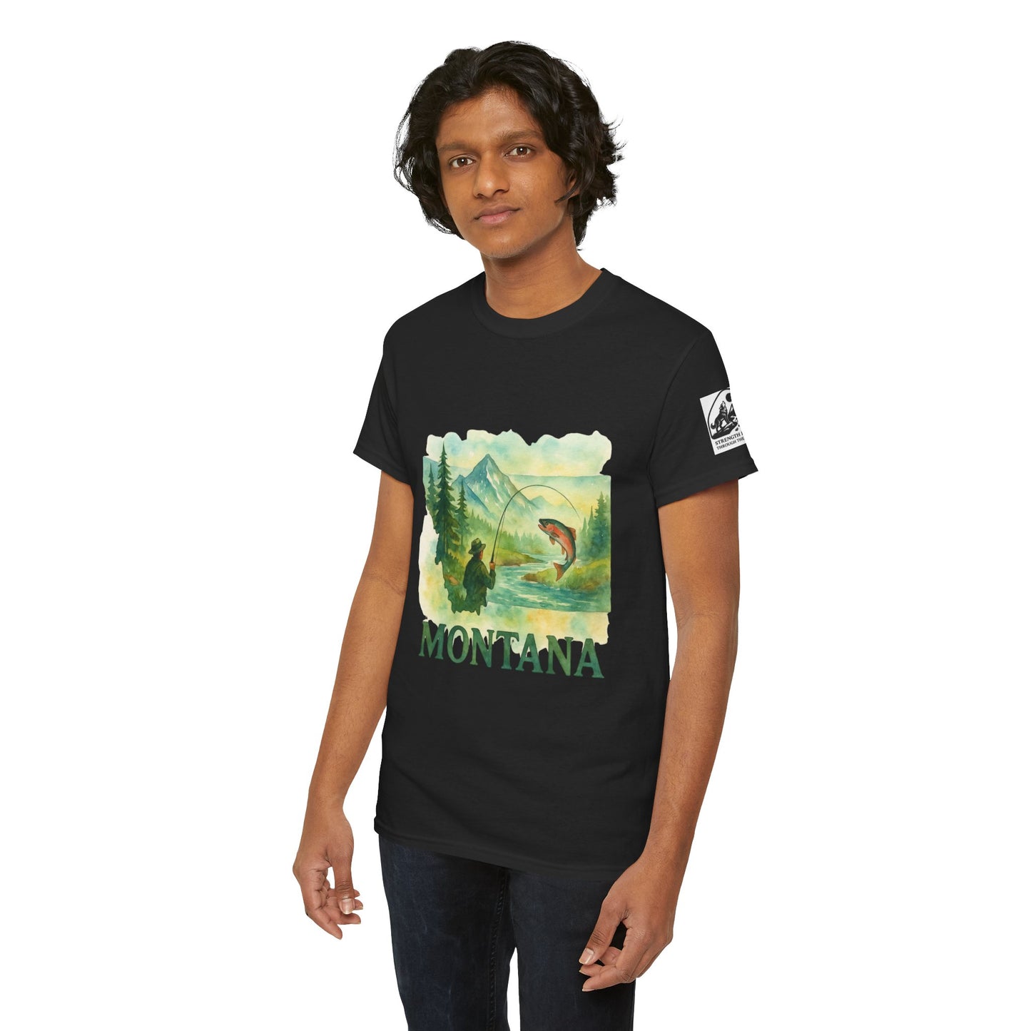 Montana Adventure Shirt – Retro Fishing Tee for Outdoor Enthusiasts