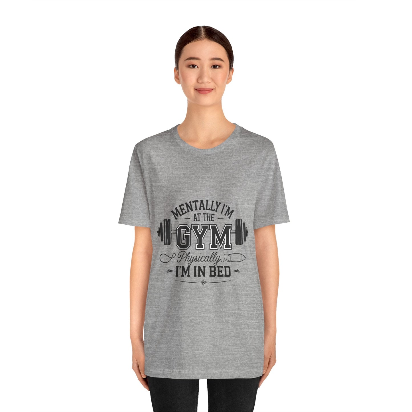 Gym Humor Tee – Motivational Graphic T-Shirt for Gym Lovers