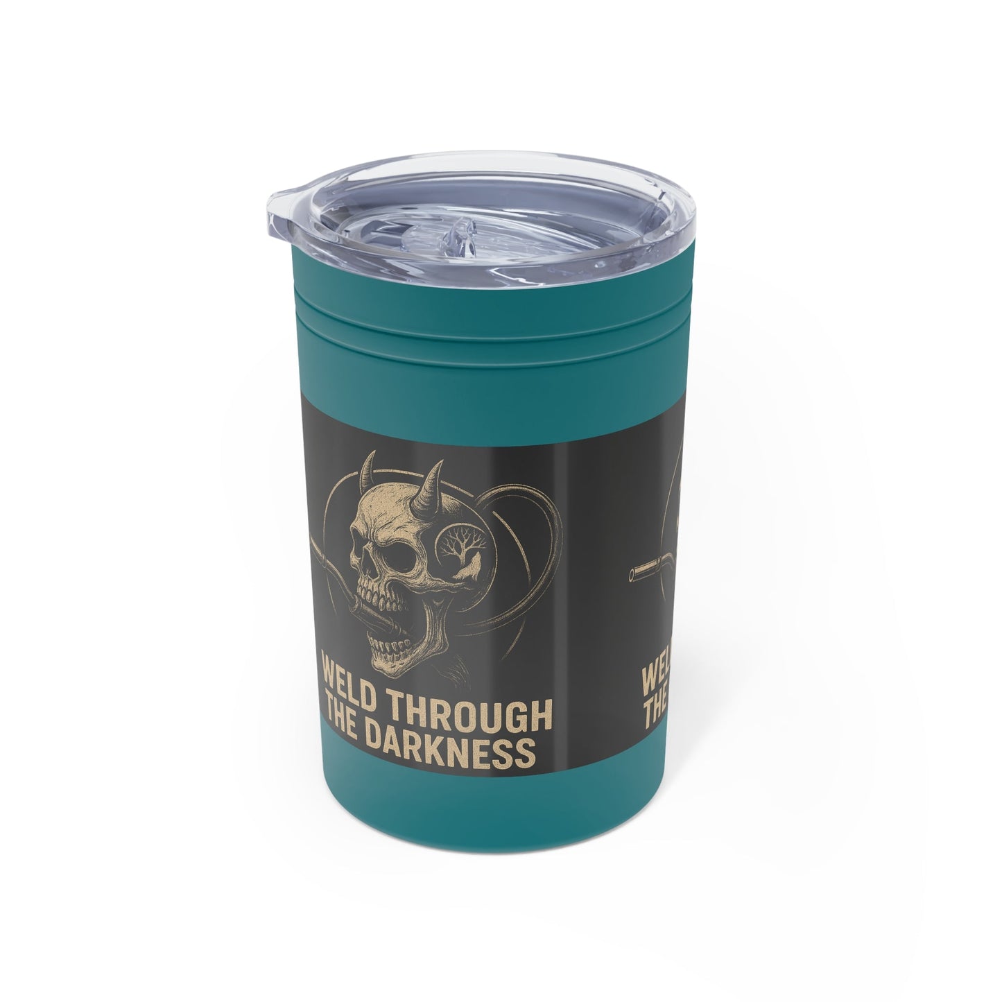 Weld Through the Darkness 11oz Tumbler – Inspirational Welder Gift