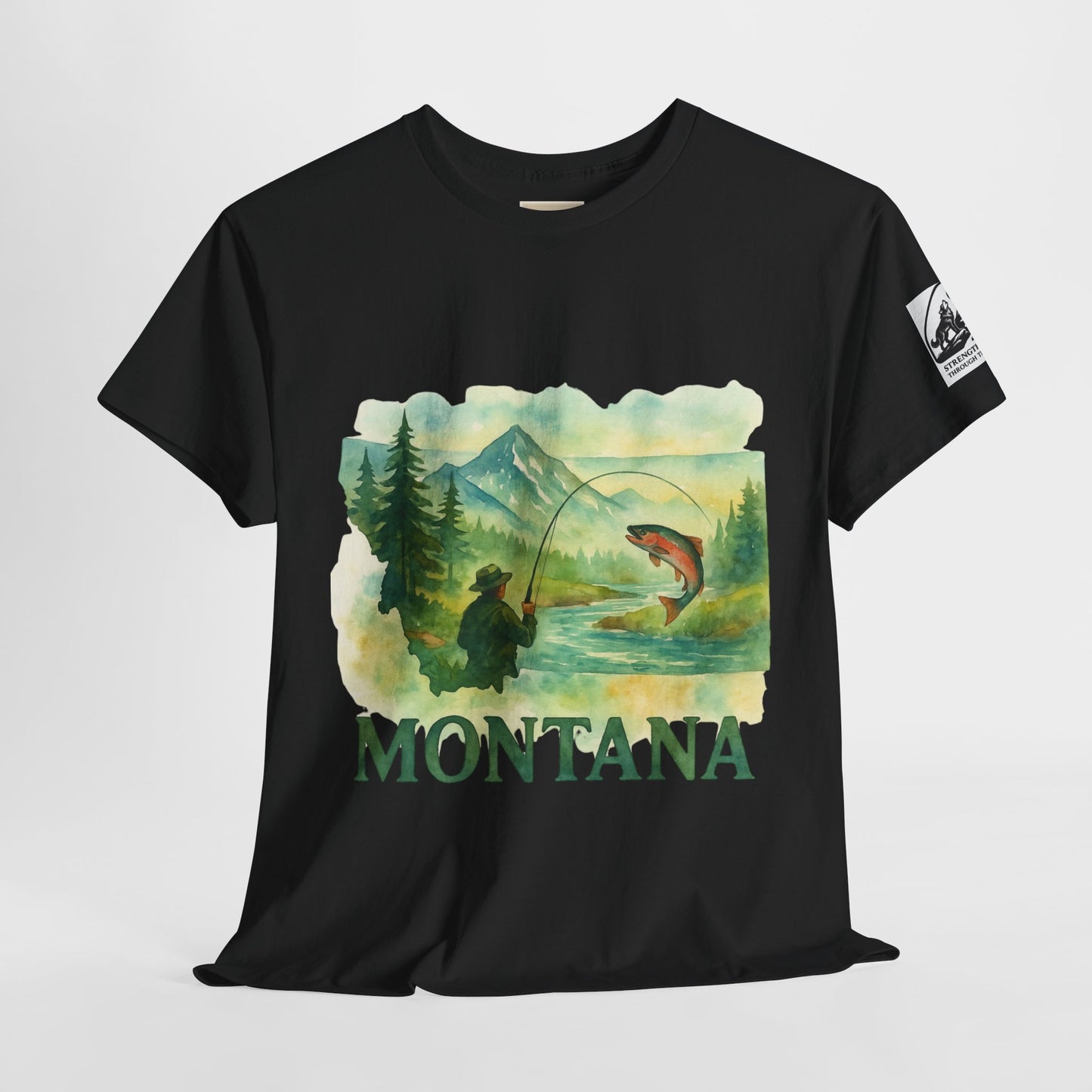 Montana Adventure Shirt – Retro Fishing Tee for Outdoor Enthusiasts