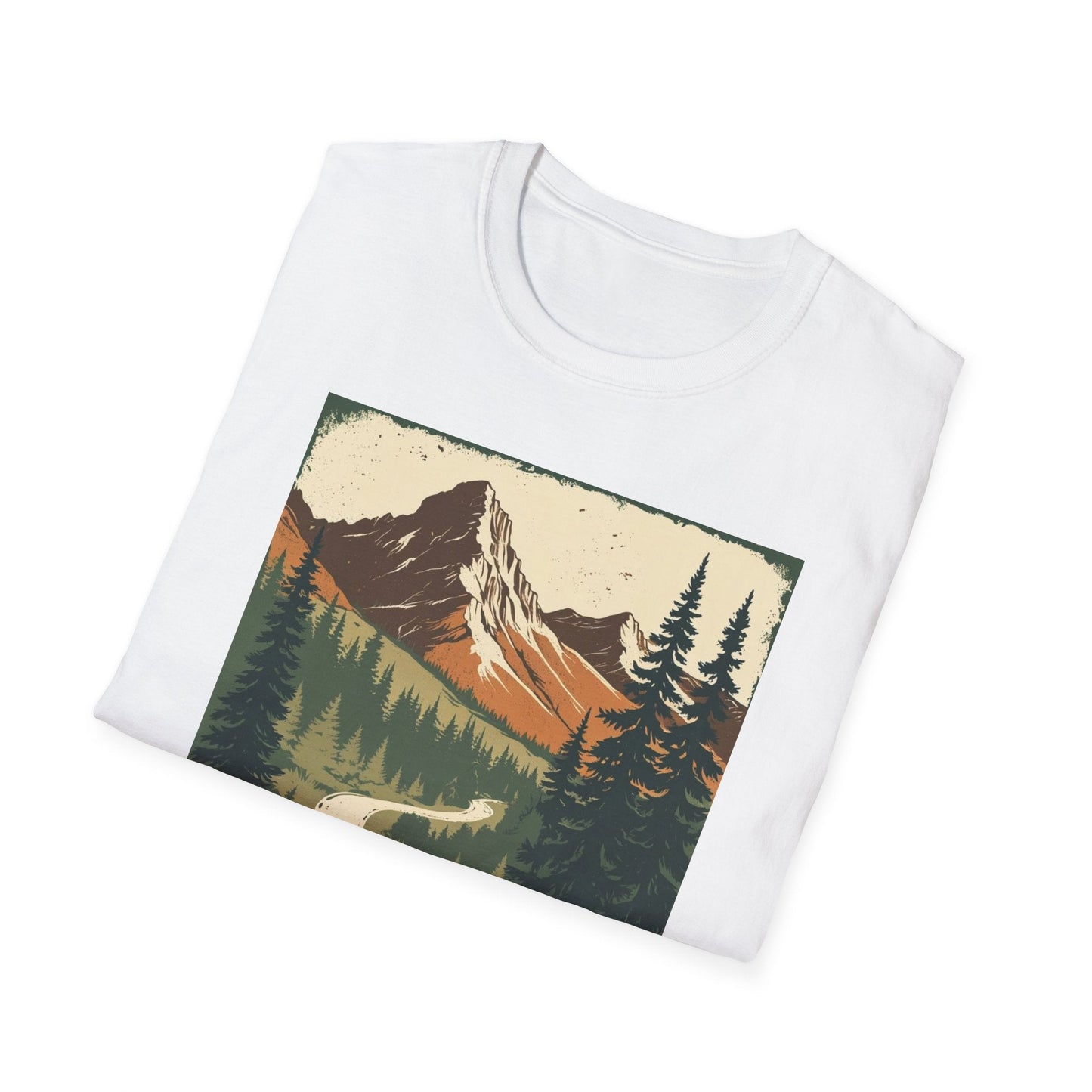 Montana Nature Tee – Softstyle Vintage Shirt for Hikers & Travelers