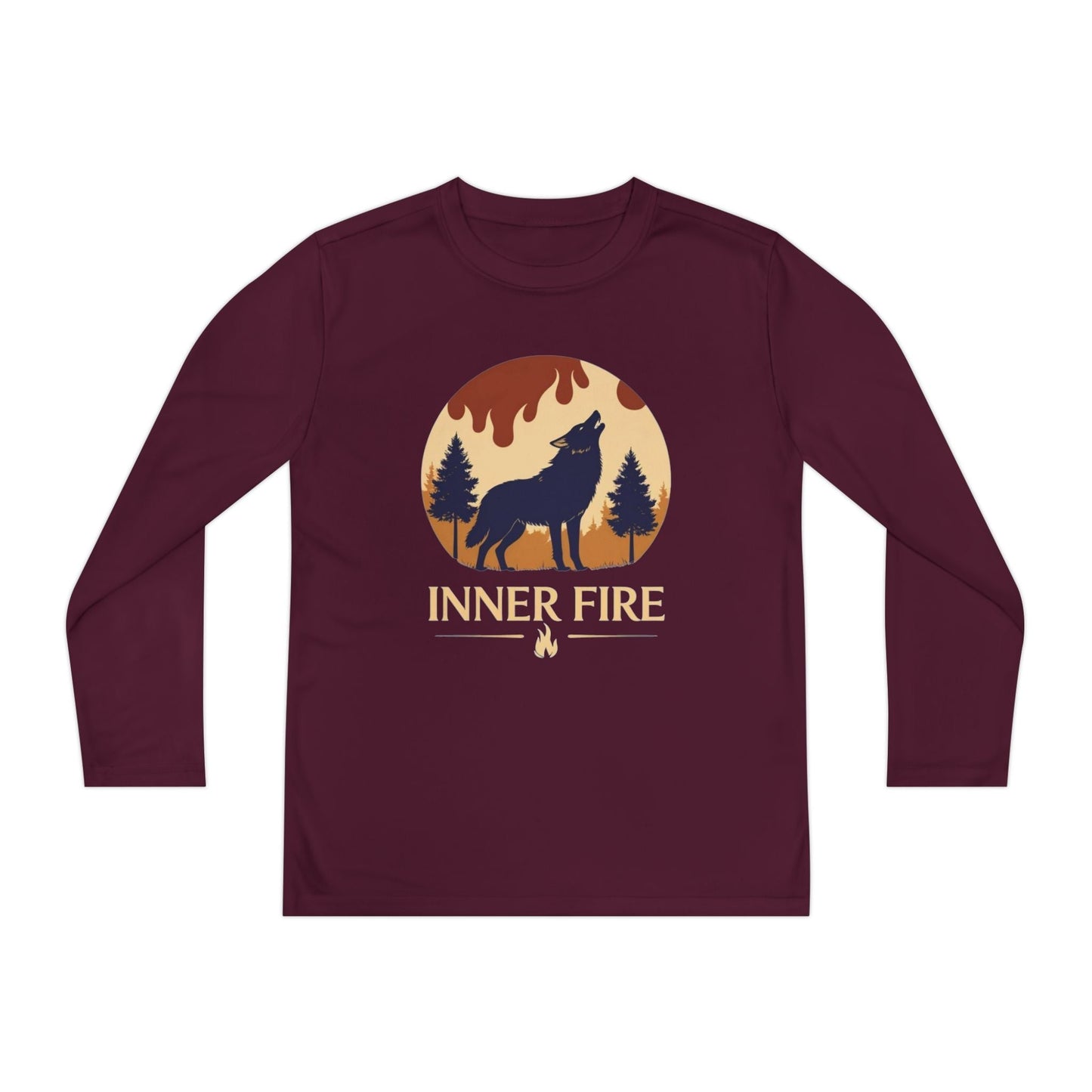 Youth Long Sleeve – Inner Fire Sparks Within Adventure Tee