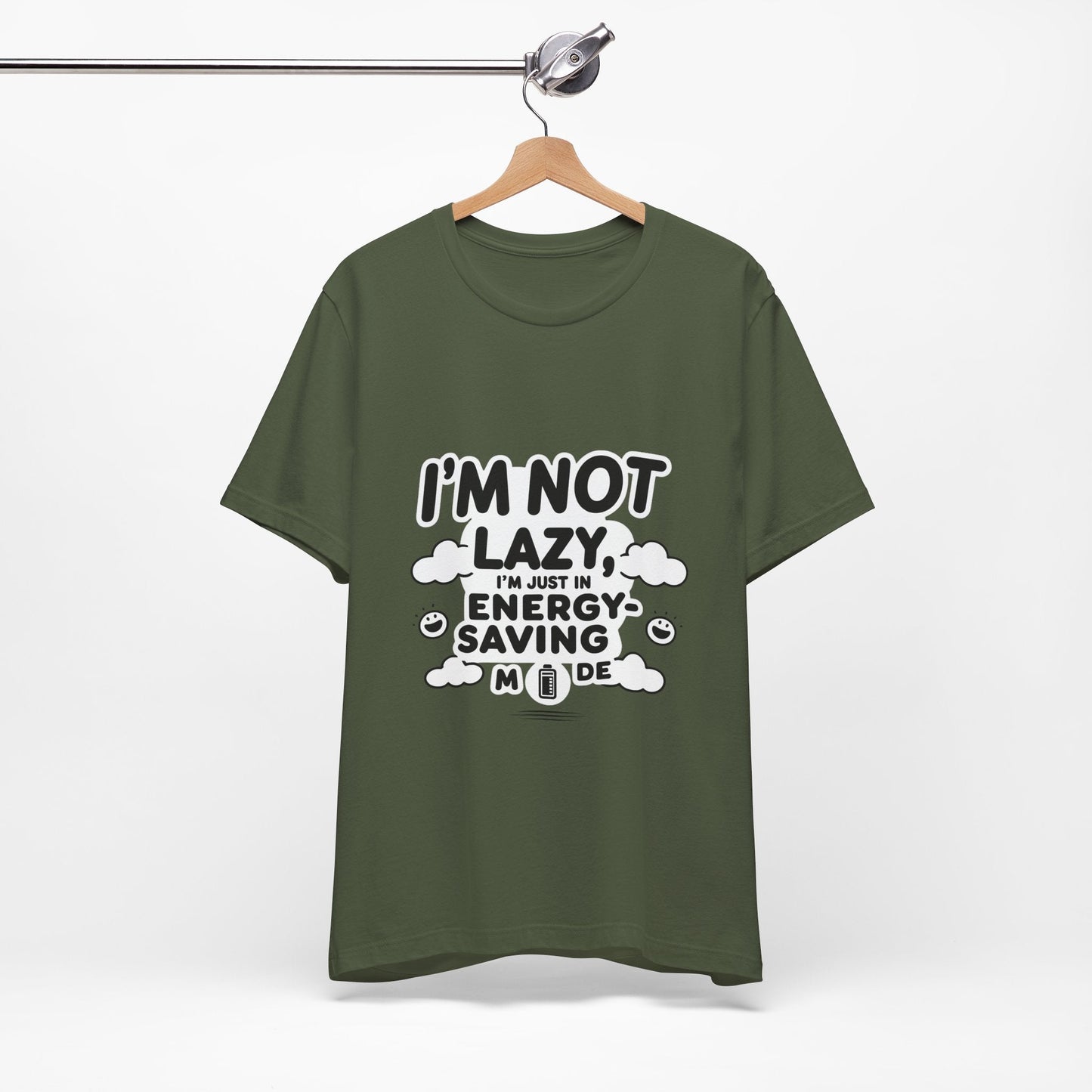Funny Energy Saving Tee – Unisex Humor Shirt for Everyday Wear