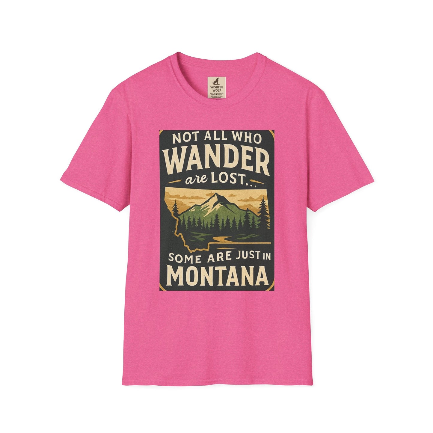 Unisex Wanderer T-Shirt – Not All Who Wander Are Lost Quote Tee